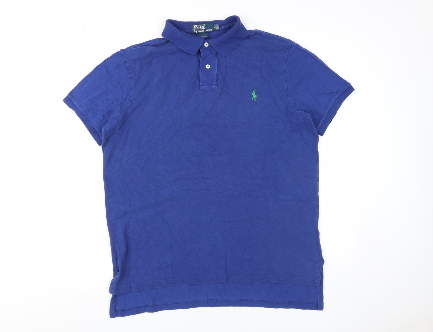 Ralph Lauren Men's Blue Polo Shirt L Classic Short Sleeve