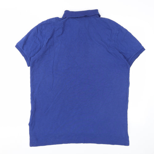 Ralph Lauren Men's Blue Polo Shirt L Classic Short Sleeve