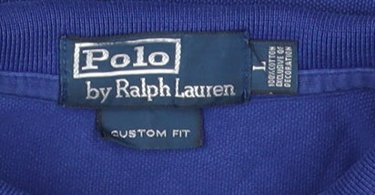 Ralph Lauren Men's Blue Polo Shirt L Classic Short Sleeve