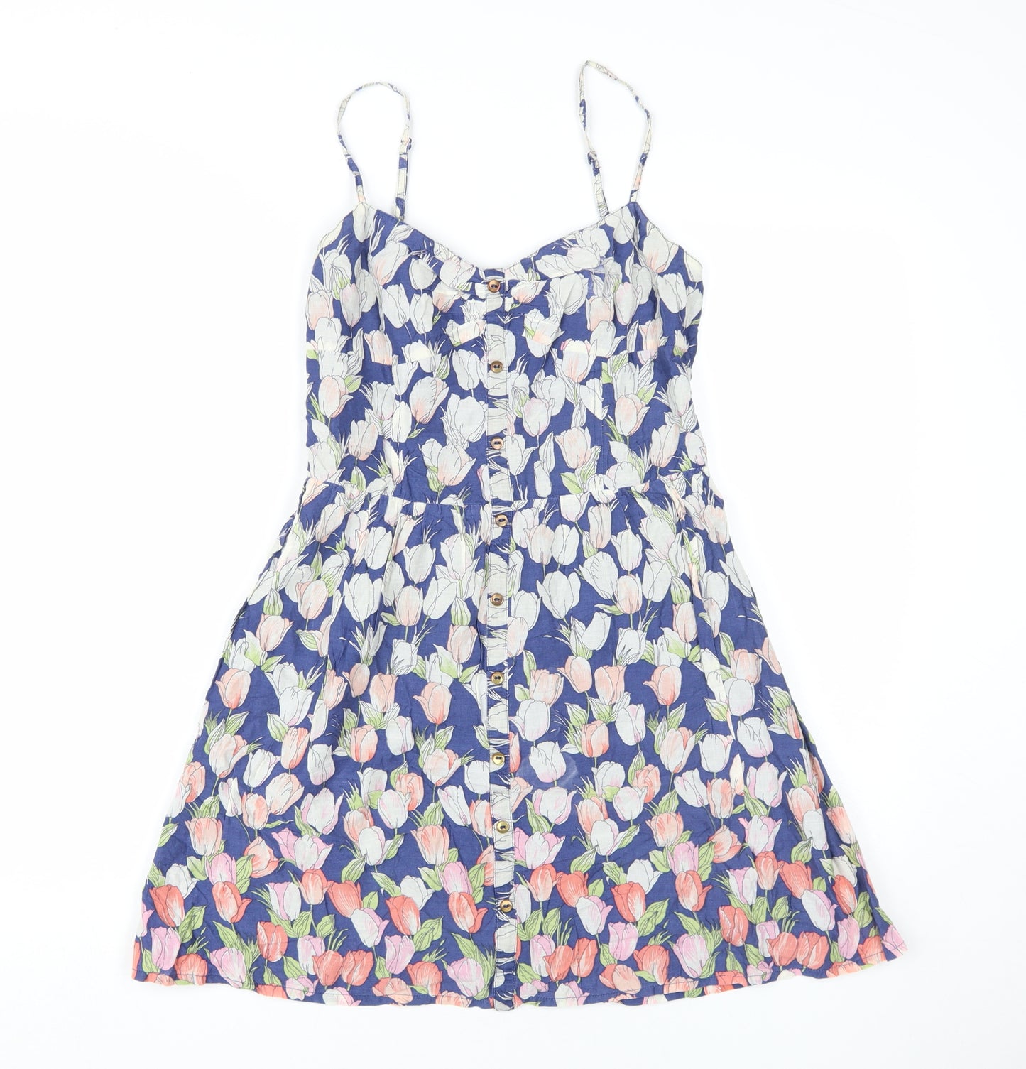 Oasis Women's Floral Slip Dress Multicoloured Size 10