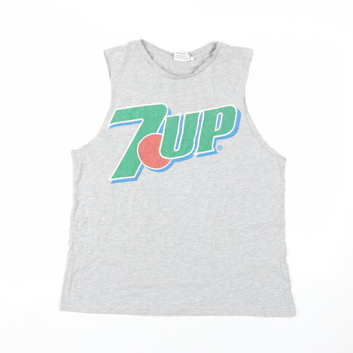 7up Women's Grey Tank - Retro Summer Casual Top