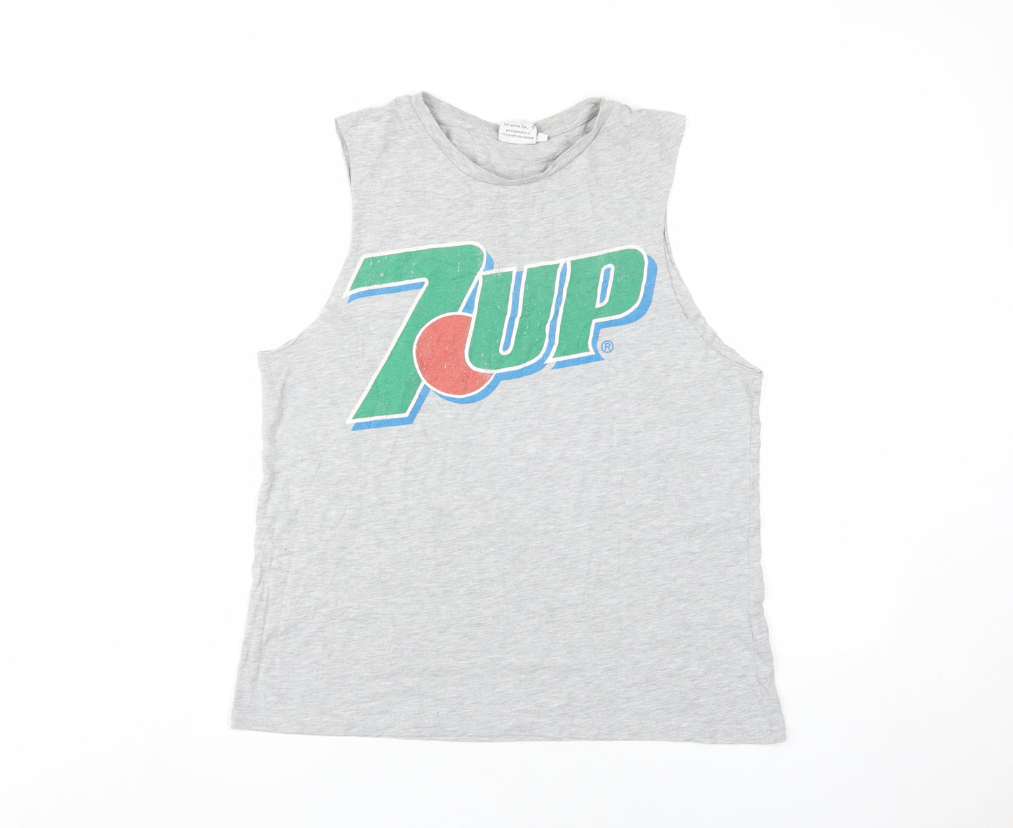 7up Women's Grey Tank - Retro Summer Casual Top