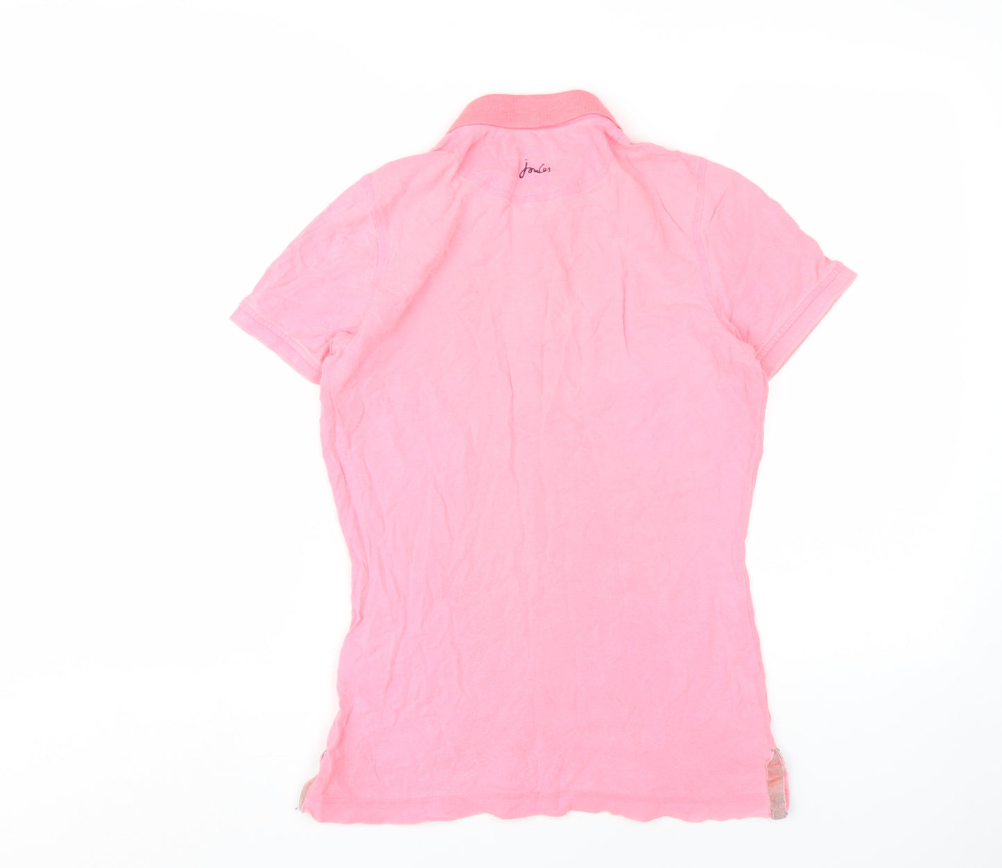 Joules Women's Pink Slim Polo Shirt, Size 10