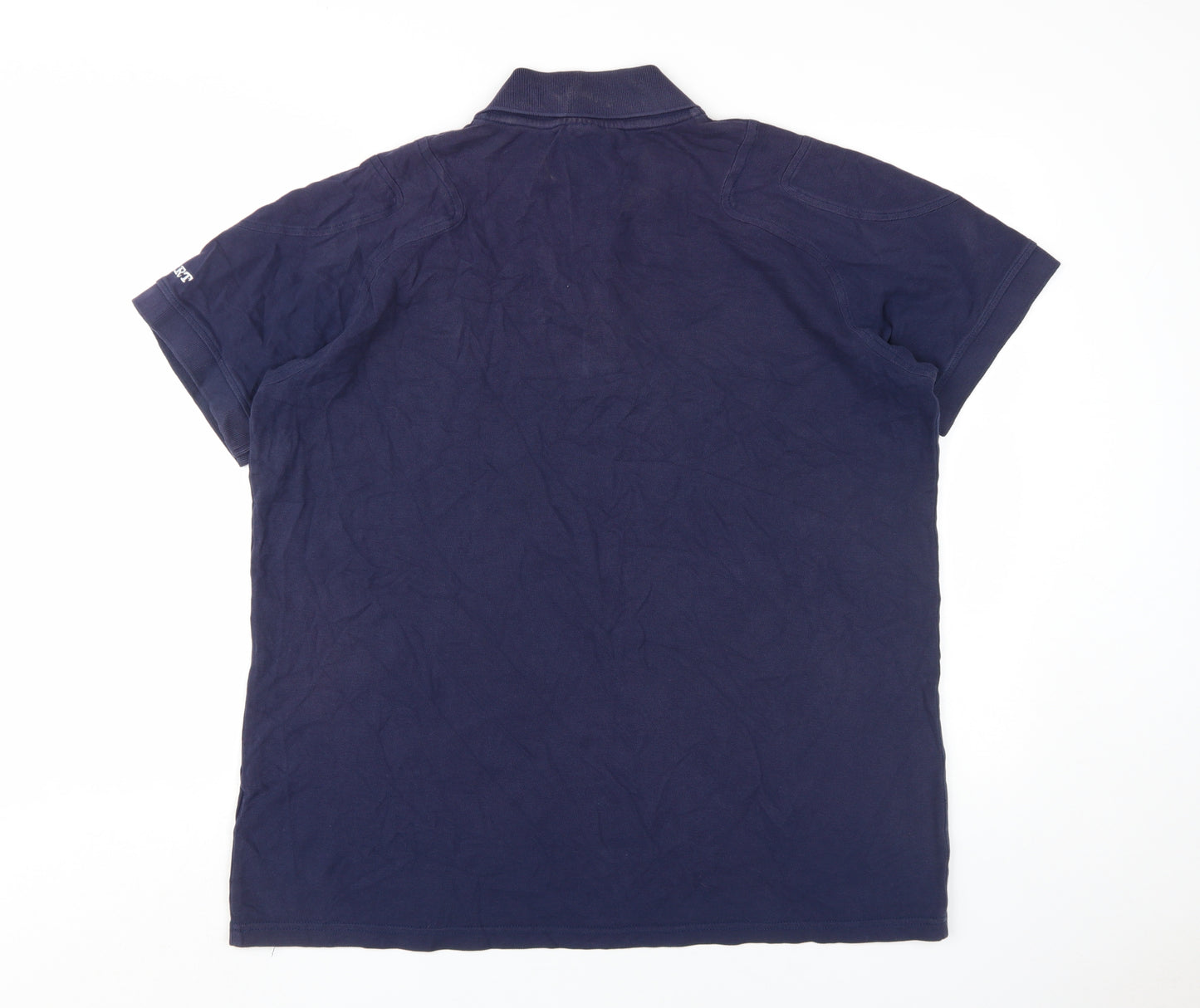 Gilbert Men's Blue Rugby Polo Shirt 2XL Sports Style
