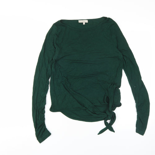Hobbs Women's Green Long Sleeve Blouse - Size S