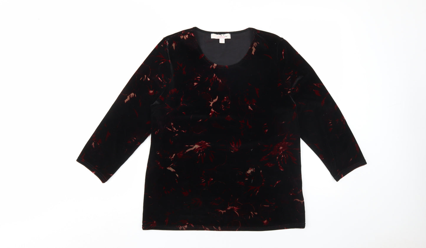 Juipa Women's Black Velvet Tunic UK Size 14