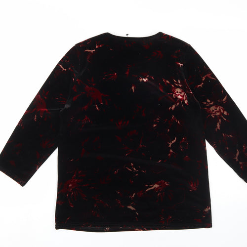 Juipa Women's Black Velvet Tunic UK Size 14