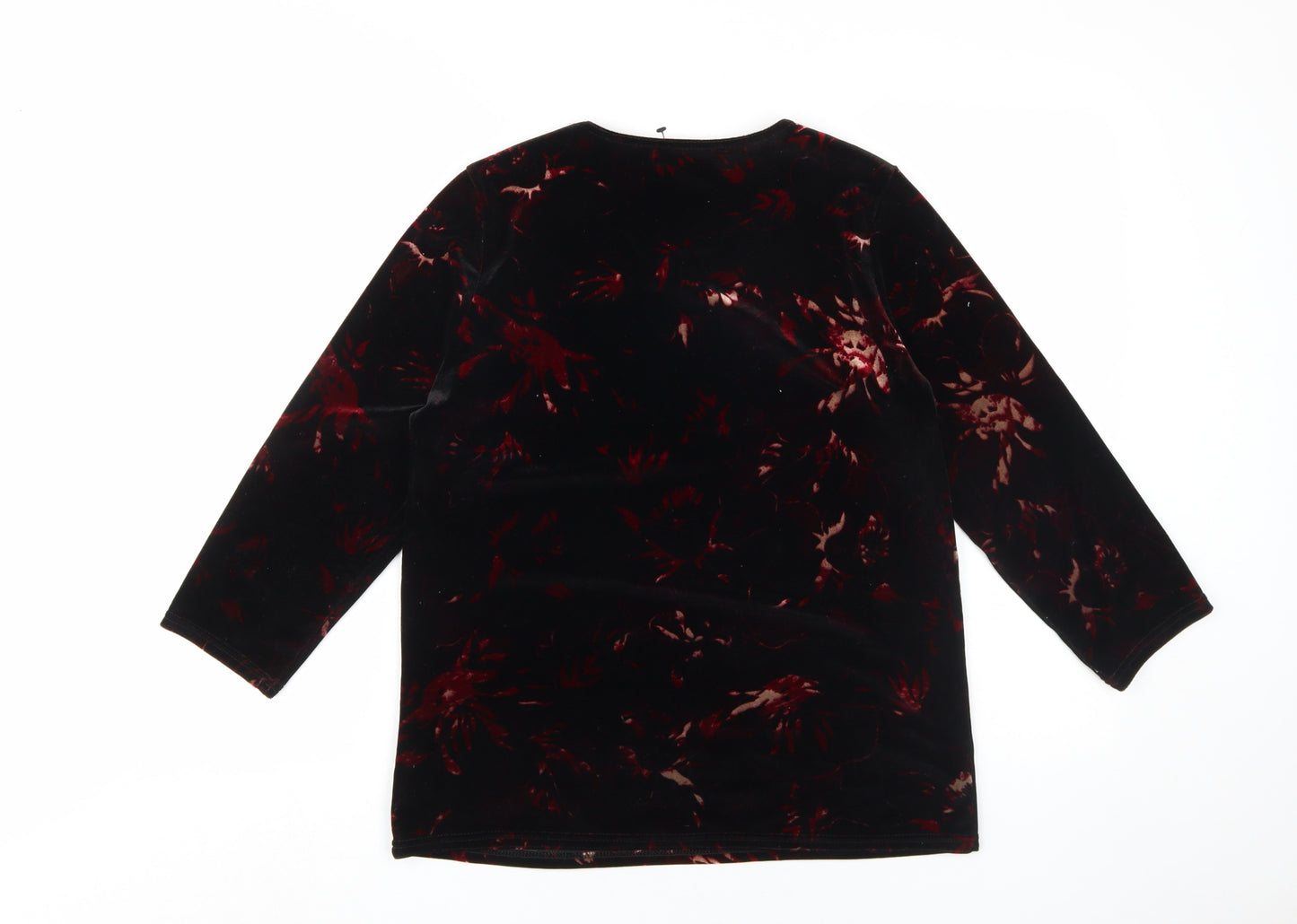 Juipa Women's Black Velvet Tunic UK Size 14