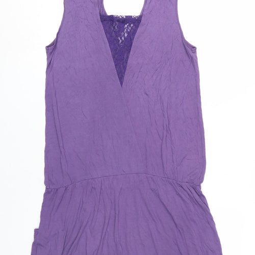 La Redoute Women's Purple Wrap Dress Size M