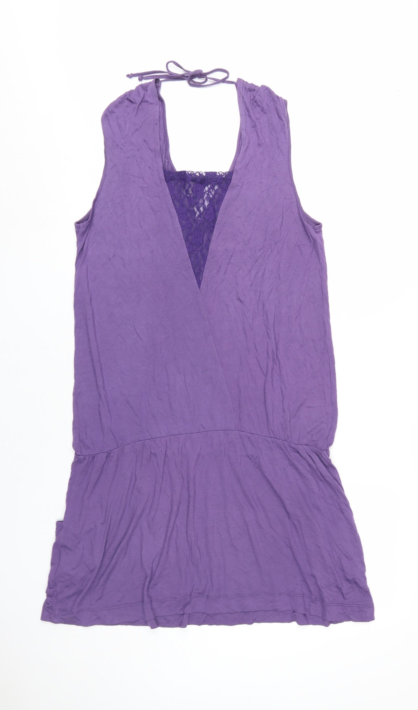 La Redoute Women's Purple Wrap Dress Size M