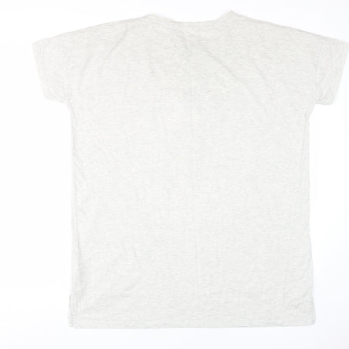 Disney Women’s Mickey Mouse Grey Nightshirt V-Neck L