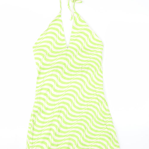 Zara Women’s Green A-Line Halter Dress Size S