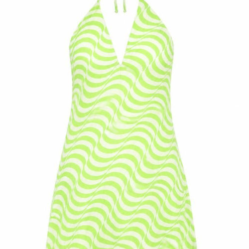 Zara Women’s Green A-Line Halter Dress Size S