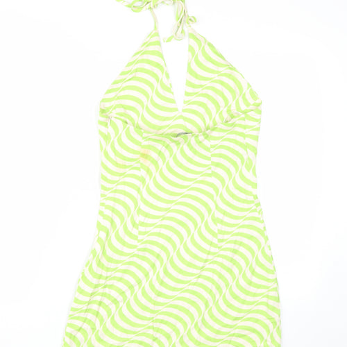 Zara Women’s Green A-Line Halter Dress Size S