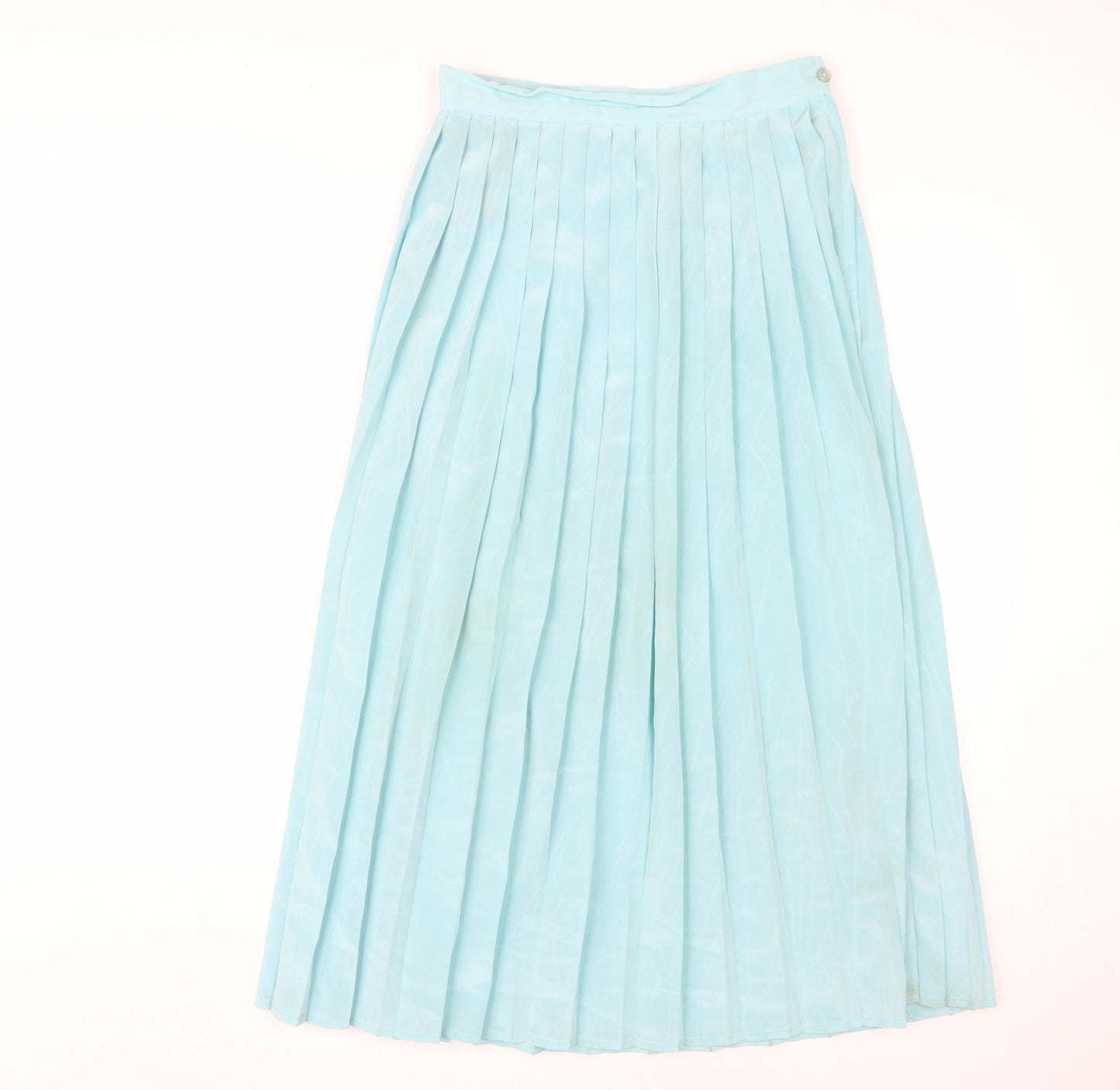 C&A Women's Blue Pleated Midi Skirt Size 14