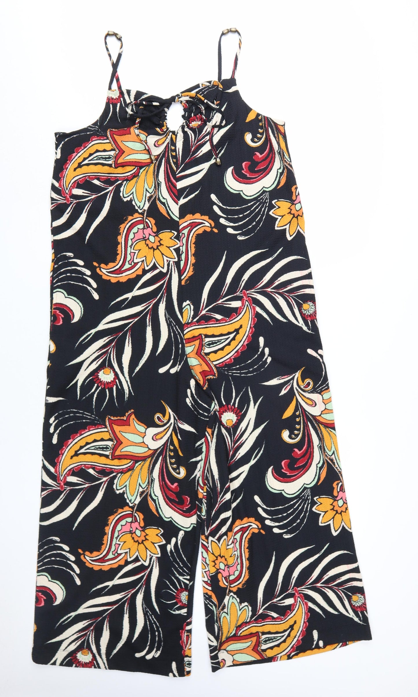 Next Women's Multicoloured Floral Jumpsuit, Size 14