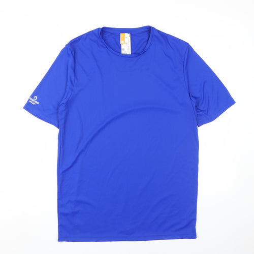 Decathlon Men's Blue T-Shirt M, Quick Dry, Gym Training
