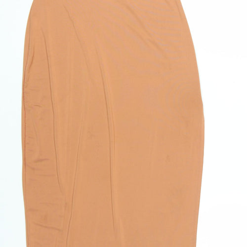 PrettyLittleThing Women's Brown Bodycon Dress Size 10