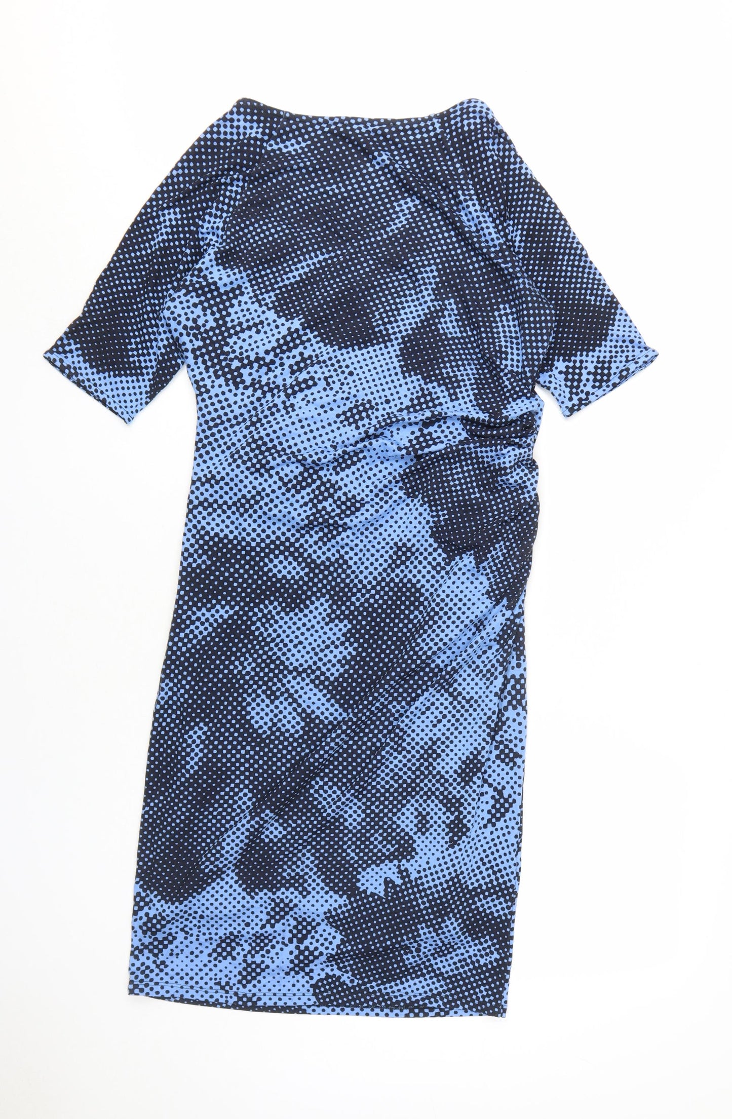 Marks and Spencer Women's Blue Polka Dot Bodycon Dress