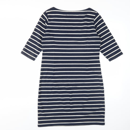 Gant Women's Blue Striped Shift Dress M