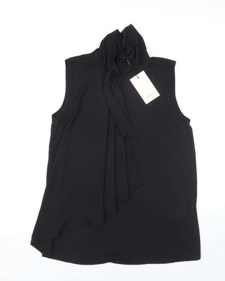 Soyaconcept Women's Black XS High Neck Blouse