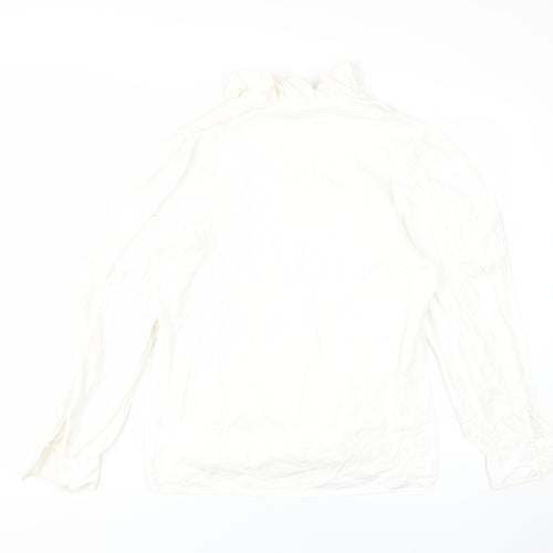 Baumenshmid Women's White Long Sleeve Blouse Size 10