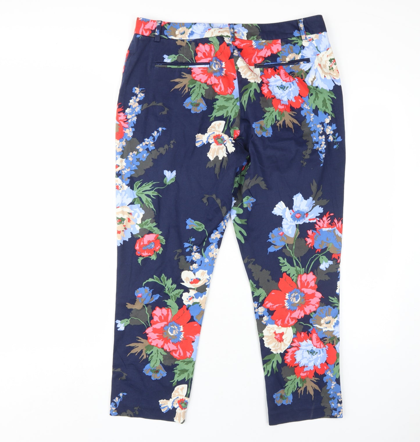 Joules Women's Floral Cropped Trousers, Size 12