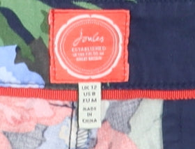Joules Women's Floral Cropped Trousers, Size 12