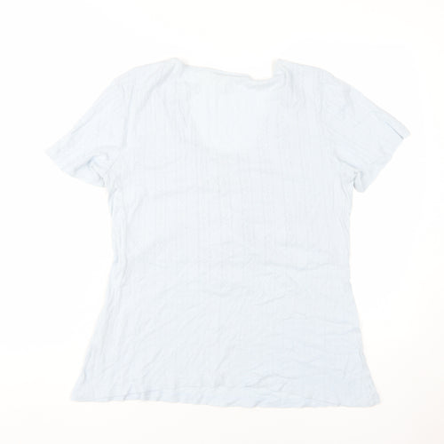Mama Women's Blue Maternity Wrap T-Shirt L