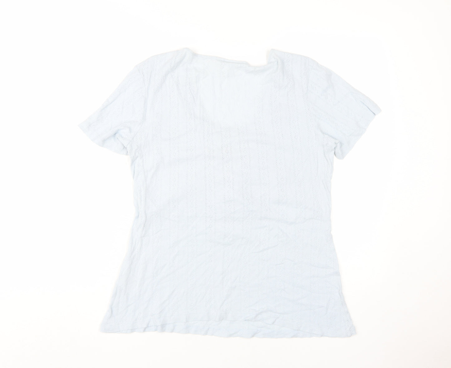 Mama Women's Blue Maternity Wrap T-Shirt L