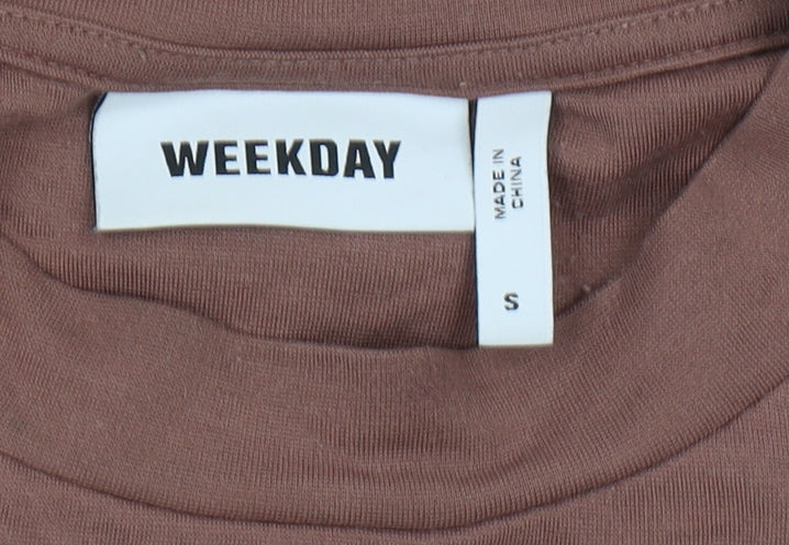 Weekday Women's Brown Tunic T-Shirt - Small, Casual