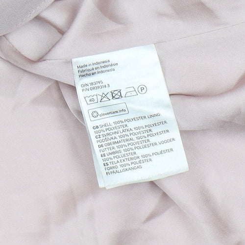 H&M Women's Pink Short Sleeve V-Neck Shift Dress