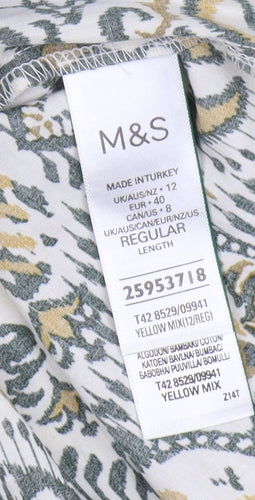 Marks and Spencer Women’s Multicoloured Shift Dress Size 12