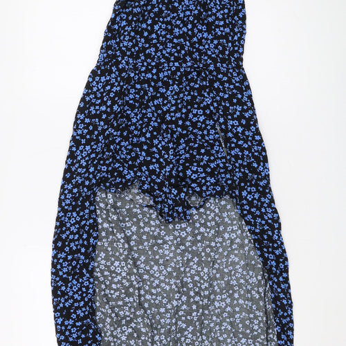 New Look Girls Black Blue Floral Jumpsuit, Age 11
