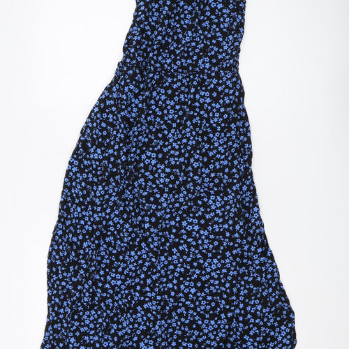 New Look Girls Black Blue Floral Jumpsuit, Age 11