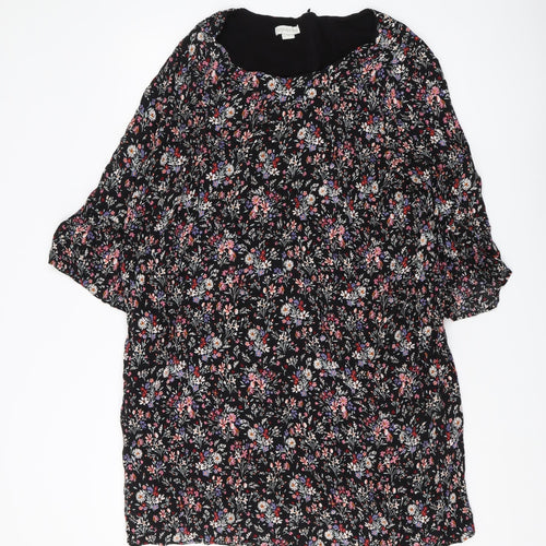 Monsoon Women's Black Floral Dress Size 22