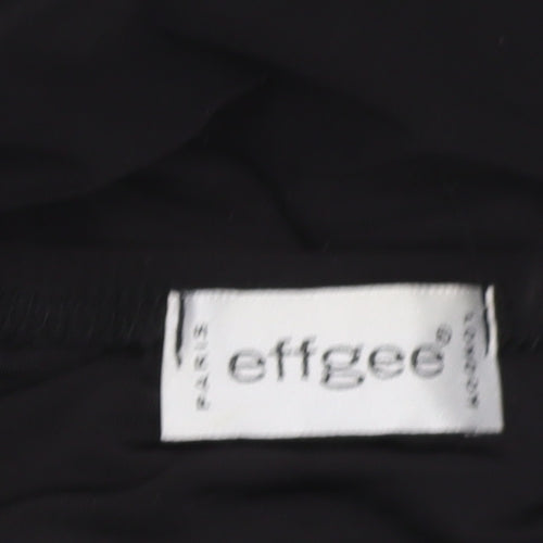 Effgee Women's Black Beaded Camisole Halter Blouse
