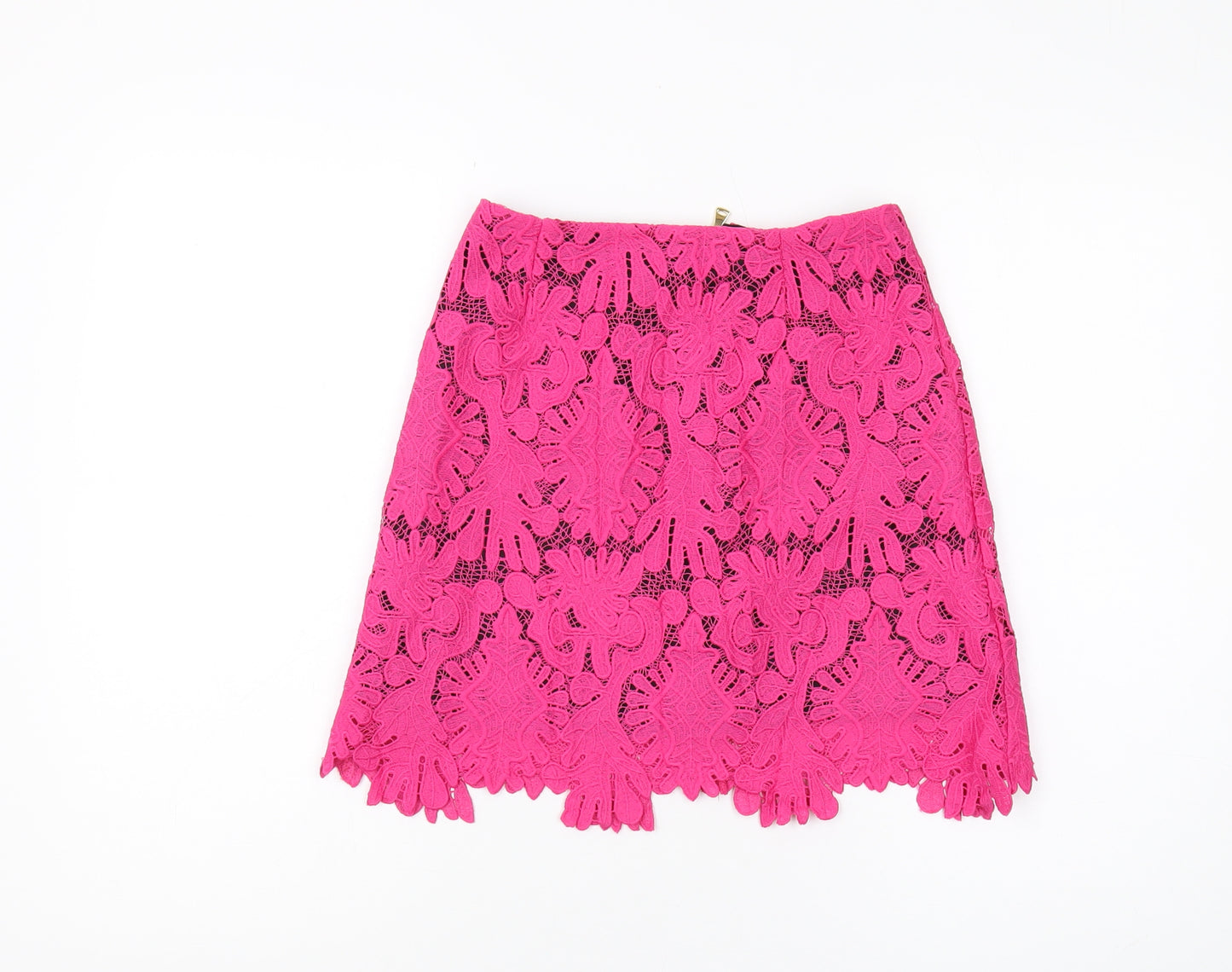 River Island Women's Pink Lace Mini Skirt Size 6