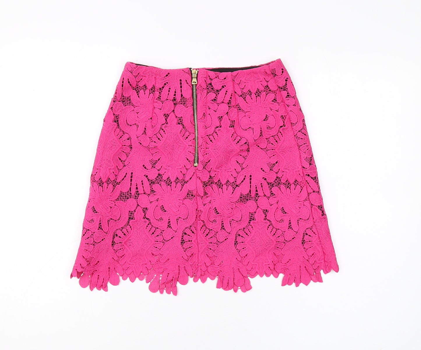 River Island Women's Pink Lace Mini Skirt Size 6