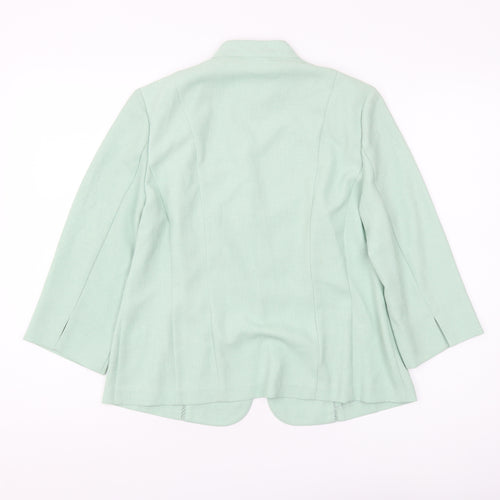 Eastex Women's Green Suit Jacket, Size 10, 3/4 Sleeve, Excellent