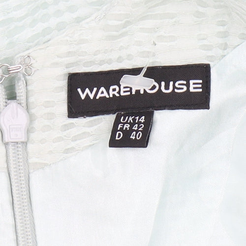 Warehouse Women Clear A-Line Dress Size 14