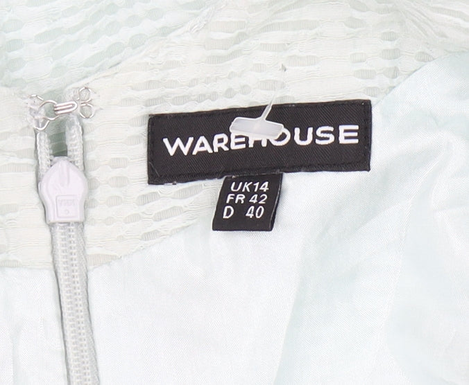 Warehouse Women Clear A-Line Dress Size 14