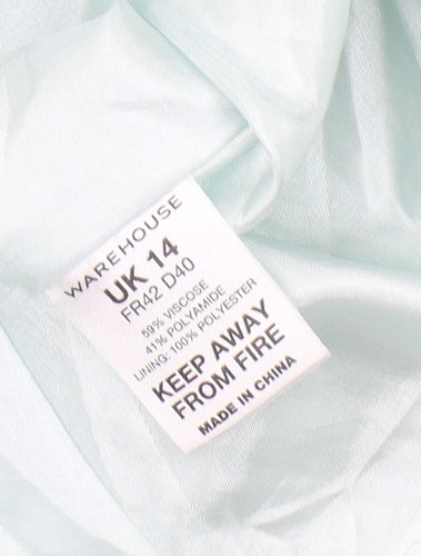 Warehouse Women Clear A-Line Dress Size 14