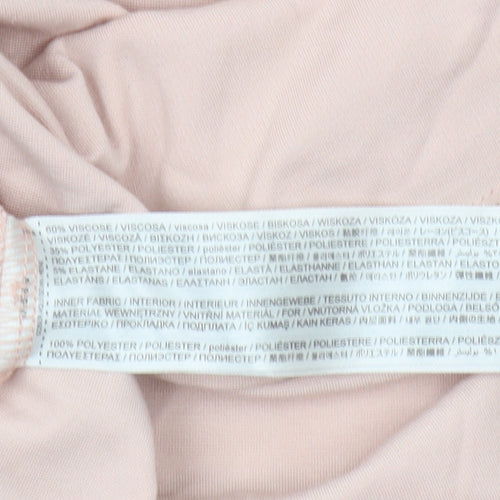 MNG Women's Pink Blouse, M, Long Sleeve, Regular