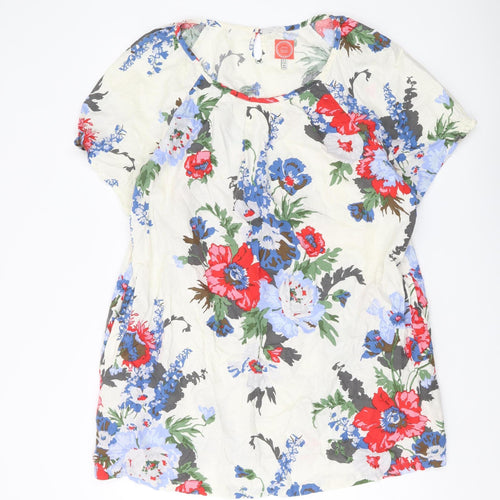 Joules Women's Multicoloured Floral Dress Size 18