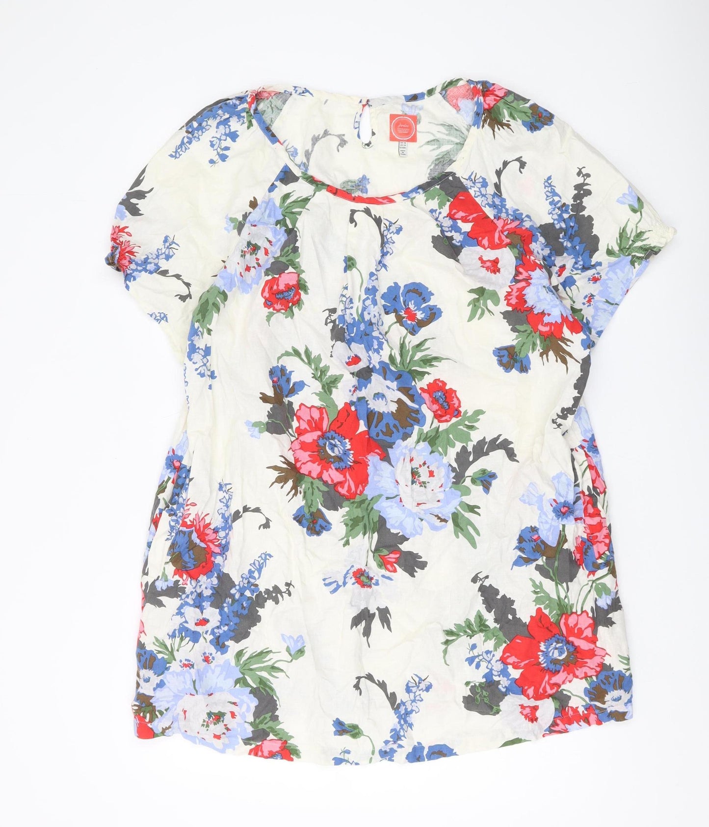Joules Women's Multicoloured Floral Dress Size 18