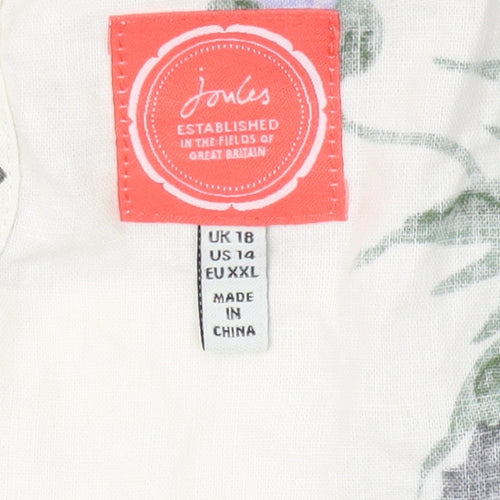 Joules Women's Multicoloured Floral Dress Size 18