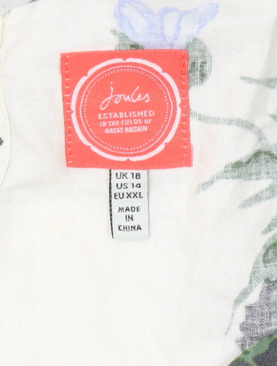 Joules Women's Multicoloured Floral Dress Size 18