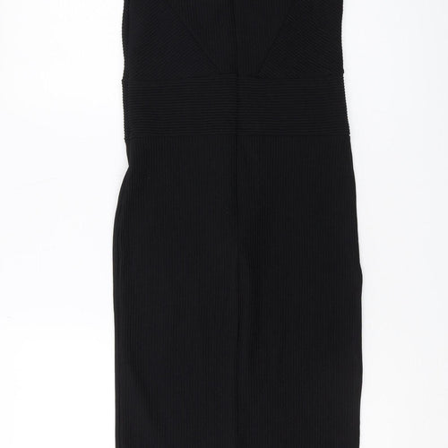 Miss Selfridge Women Black Size 8 Sheath Dress