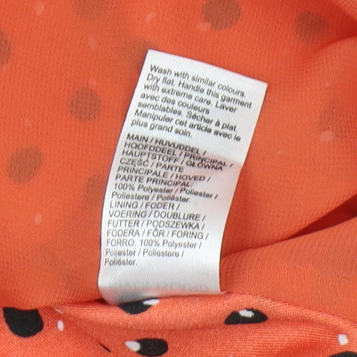 River Island Women’s Orange Polka Dot Camisole Tank Top